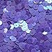 6mm Flat Round Sequins Purple Rainbow Iris Shiny Opaque