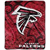 NFL Atlanta Falcons 50-inch-by-60-inch Raschel Plush Throw "Tattoo" Design