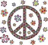 Brewster Wall Pops WPK99063 Peel & Stick Peace Wall Art Kit, 2-Sheets