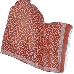 Shawl Silk and Cotton Mix Paisley Jacquard Weaving 36 x 90 inches (bssl036)