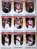 2011-12 Panini Hoops Portland Trail Blazers Team Set 9 Cards - Aldridge, Crawford, Camby, Felton, Wallace, and More