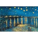 Van Gogh Starry Night at the Rhone Canvas Print