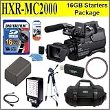 Sony HXR-MC2000U HXRMC2000 Shoulder Mount AVCHD Camcorder Starter Package Includes NPF970 Battery, 16GB SDHC Memory Card + LED video Light + More!!!!