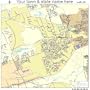 Street & Road Map of Brushy Creek, Texas TX - Printed poster size wall atlas of your home town