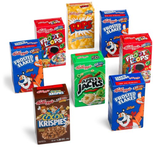 Kellogg's Fun Pak Cereals, 8-Count Single Serve Boxes (Pack of 6)