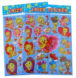 Disney "Tweety" Themed Laser Sticker Set