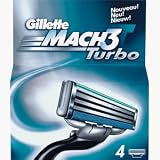 Gillette MACH3 Turbo Systemklingen 4er