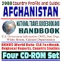 2008 Country Profile and Guide to Afghanistan - National Travel Guidebook and Handbook - American War on Terror, Taliban, al-Qaeda (Al-Qaida), Bagram Airfield, Kabul, Khost, Karzai (Four CD-ROM Set)
