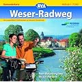 Weser-Radweg 1 : 75 000. Radwanderkarte: Vom Weserbergland bis zur Nordsee. Mit ausgew�hlten Stra�ennamen zur besseren Orientierung