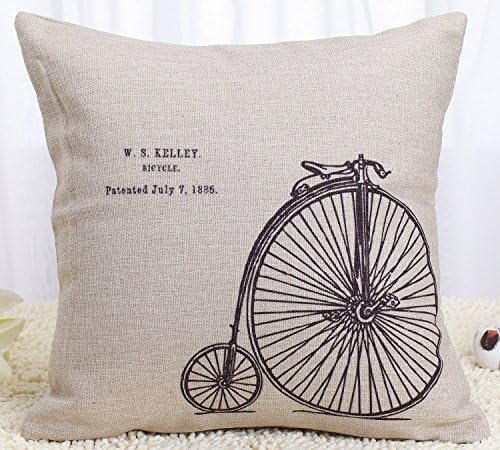 Anskere - Cotton Linen Square Fashion Throw Pillow Case Shell Decorative Cushion Cover 18-Inch Queen of the Crown