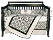 Trend Lab Versailles Black and White 4 Piece Crib Set
