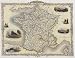 1800's FRANCE TOULOUSE CHAMPAGNE BURGUNDY PROVENCE MAP SMALL VINTAGE POSTER REPRO