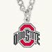 Ohio State University Buckeyes NCAA College Sports Team Chain Necklace and Enameled Pendant Sports Team Logo