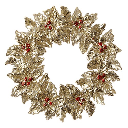 RAZ Imports – 5″ Holly Wreath Ornament RAZ Imports – 5″ Holly Wreath Ornament