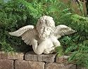 DREAMING CHERUB STATUE