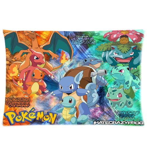 Hot Sale Custom Pokemon Poster Zippered Pillow Case 20x30 (Twin Sides Print)