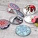 BMC Womens 5 pc Mixed Design Alloy Metal Folding Compact Beauty Makeup Mirrors