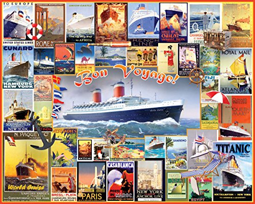 White Mountain Puzzles Bon Voyage - 550 Piece Jigsaw Puzzle White Mountain Puzzles Bon Voyage - 550 Piece Jigsaw Puzzle