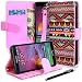 Galaxy Note 4 case, Note 4 Flip Case, E LV Samsung Galaxy Note 4 Case Cover - Deluxe PU Leather Flip Wallet Case Cover for Samsung Galaxy Note 4 with 1 E LV Stylus - TRIBAL RS.599.00