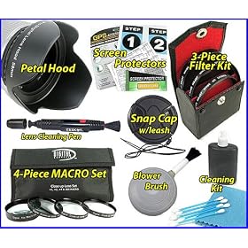 Lens Accessory Kit for Olympus Zuiko 14-42 or 14-45mm Kit Lens +BONUS