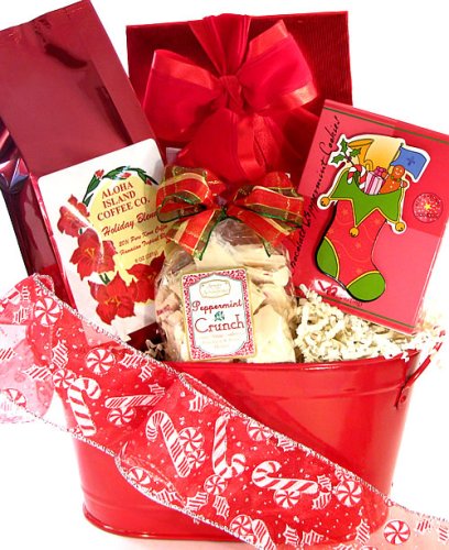 Chocolate Truffles and Kona Coffee Holiday Blend Gift Basket! Perfect Christmas Gift!... by Aloha Island Coffee Company