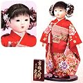 ◆◆久月　市松人形　金彩友禅+さらに◆当店オリジナル特典：お雛様お手入れセットプレゼント！