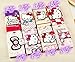 Case Cover for Samsung Galaxy Note 4 Cute Hello Kitty Themed Quality PU Leather Wallet Design Stand Cover Soft TPU Inside Skin Flip Cover Skin with Card Slots (bowknot)