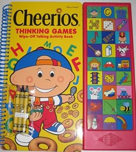 Amazon.com: Cheerios Thinking Games Wipe-Off Talking Activity Book Play ...