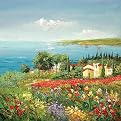 Villa de Arnold Original Handpainted by L. Tiva- 32x32x1.5"