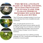The Down and Dirty How To Earn Extra Money, Marketing and Success Principles for Garage Doors & Openers On-line Businesses 3 CD Pack book cover