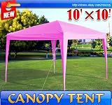 New Pink 10x10 POP UP Wall Wedding Canopy Party Tent Gazebo With Carry Case