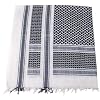 PLO Pali Tuch mit Fransen ca. 115x110cm schwarz-weiss Schwarz