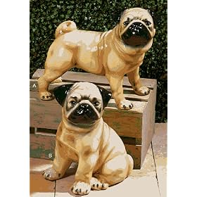 Intrada ANI1215 Pug Standing 12 Inch L