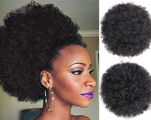 Aisi Queens Afro Puff Kinky Curly Drawstring Ponytail Bun