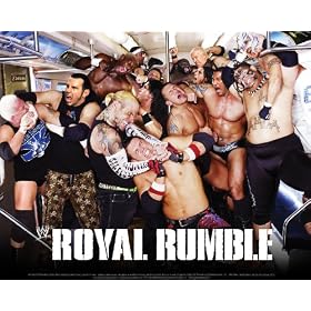 Royal Rumble PPV Poster ~ WWE Sports Poster ~ Includes All the Big Stars ~ Batista, Randy Orton, Jeff Hardy and More! ~ Approx 36 X 24 Inches