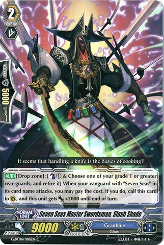 Cardfight!! Vanguard TCG - Seven Seas Master Swordsman, Slash Shade (G-BT06/086EN) - G Booster Set 6: Transcension of Blade and Blossom