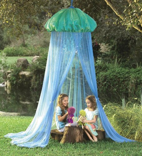 HearthSong Aquaglow Light-Up Jellyfish Hideaway