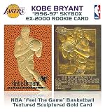 1996 KOBE BRYANT Feel The Game EX-2000 ROOKIE GOLD Card