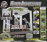 MICRO AGGRESSION THE CELL PLAYSET - WWE TOY WRESTLING RING