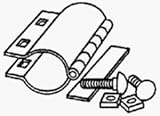 Mueller/B \u0026 K 160-806 Galvanized Pipe Repair Clamps