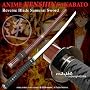 40" Anime Kenshin Sakabato Burgundy Reverse Blade Samurai Sword