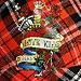 61xR9Tqn63L. AA75  TATTOO LOVE KILLS ORANGE PLAID FEDORA HAT