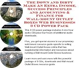  : The Down and Dirty Make An Extra Income, Success Principles and Accounting & Finance for Wall-mount Outlet Boxes Web Businesses 3 CD Power Pack