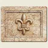 Large Cutting Board ~ Fleur de Lis ~ made of tempered glass ~ code 106