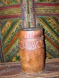 Wooden Bowl Antique India Wooded Hand Crafted Umbrella Stand