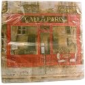 Cafe de Paris French Colorful Napkins Pack Luncheon Size 6.5 by 6.5 inches, pack of 20