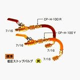 デンゲン 高圧ストップバルブ(赤) CP-HSV