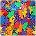 BeadTin Opaque Multi 30-40mm Dinosaur Pony Beads (4oz)