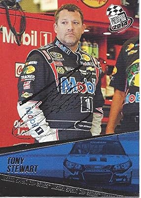 AUTOGRAPHED Tony Stewart 2014 Press Pass Racing (Mobil 1 Team) Sprint Cup Series Garage Signed Collectible NASCAR Trading Card with COA