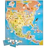 Ingenio North America Map Bilingual Puzzle